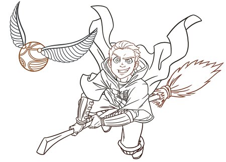 Драко Малфой на метле