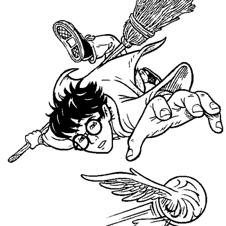 Раскраски Гарри Поттер аниме