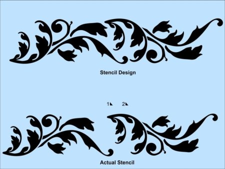 Трафарет узор на трубе