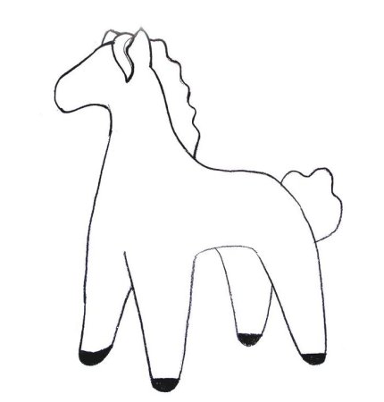 Дымковская лошадка