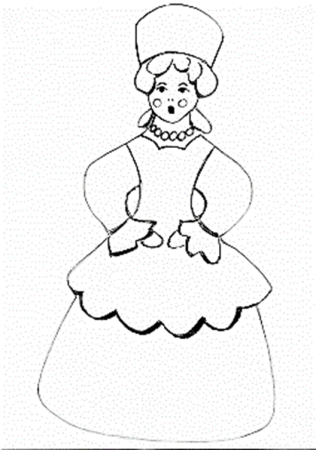 Народный промыслы России Дымковская игрушка раскрашивать