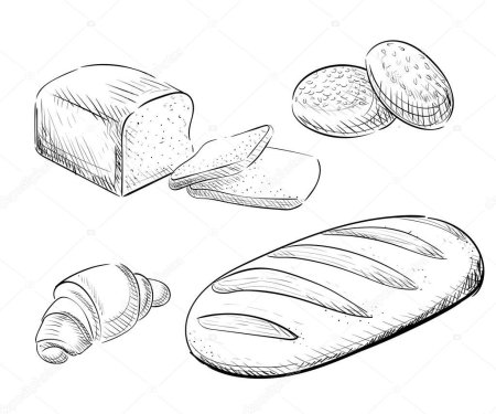 Раскраска хлеб