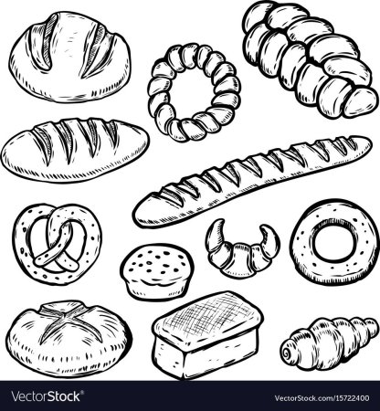 Надпись хлеб для декупажа