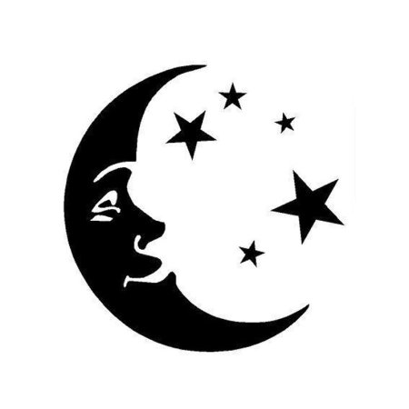 Луна силуэт