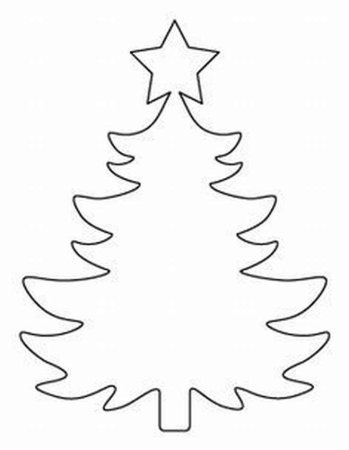 Трафарет "елка"