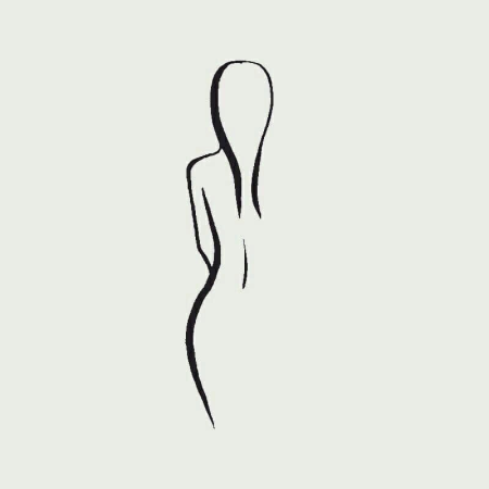 Очертания фигуры девушки