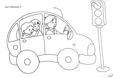 Светофор раскраска для детей