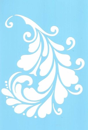 Морозные узоры трафарет