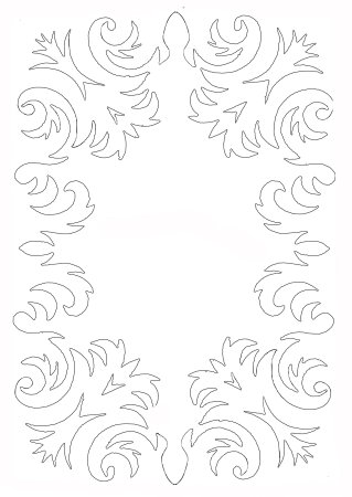 Трафарет "зимний узор"