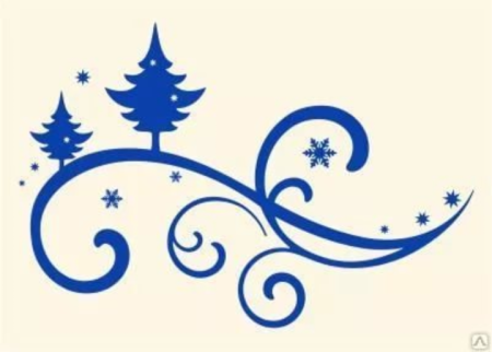 Трафарет "зимний узор"