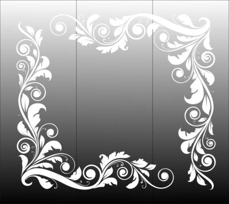 Узорные уголки на окно