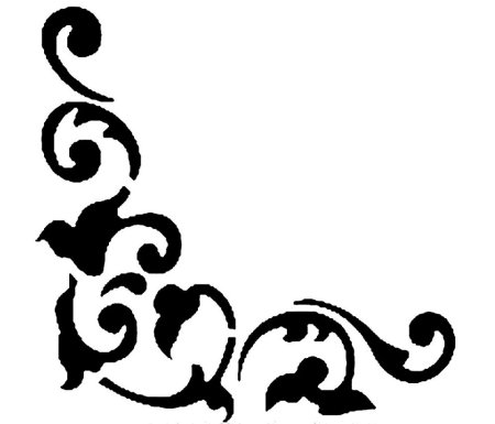 Вензеля трафареты для стен