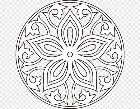 Растительный узор в круге