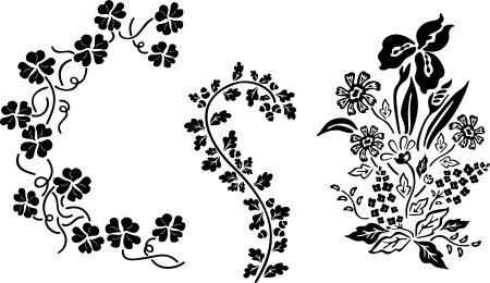 Трафареты рисунков на стену