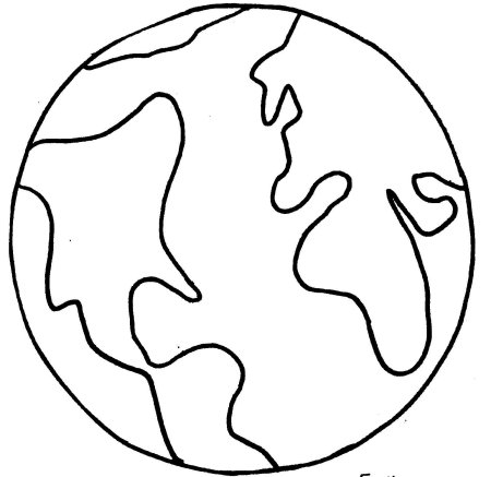 Планета земля раскраска для детей