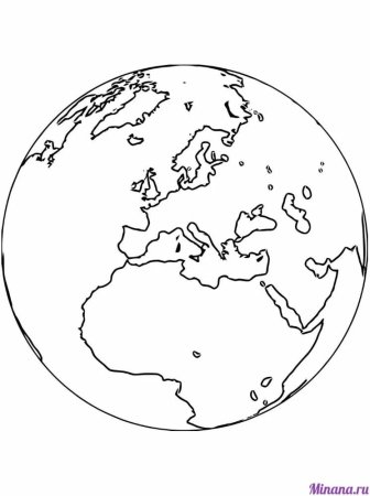 Земля раскраска