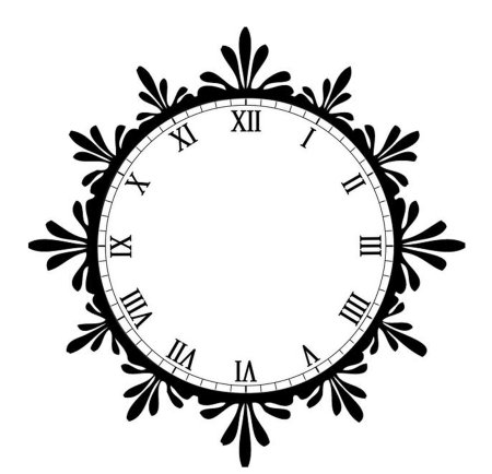 Трафарет часов