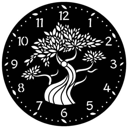 Циферблат часов трафарет