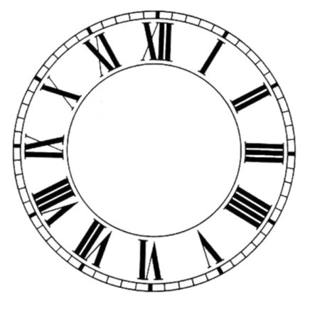 Трафареты циферблатов для настенных часов