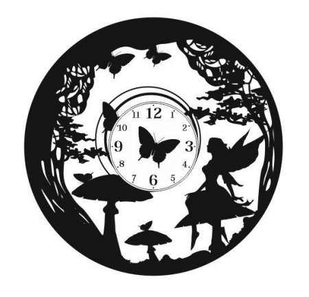 Часы настенные трафарет
