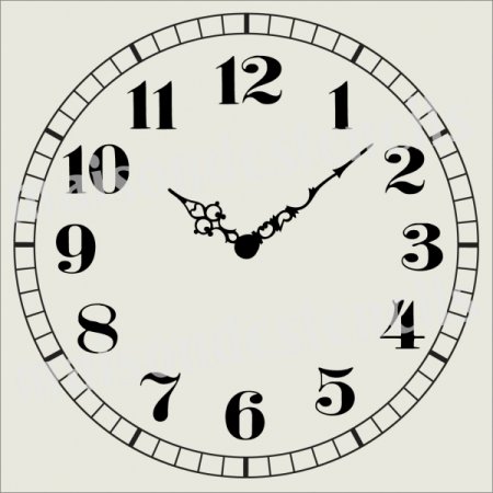 Трафарет часы