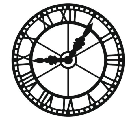 Часы силуэт