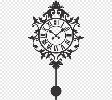 Трафарет часы на стену