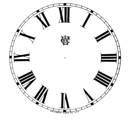 Римский циферблат для часов