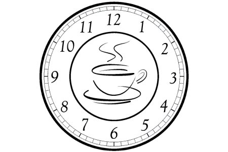 Трафарет часы