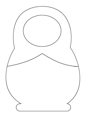 Матрешка шаблон