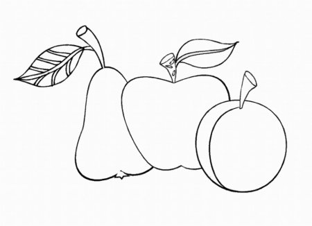 Фрукты раскраска для детей