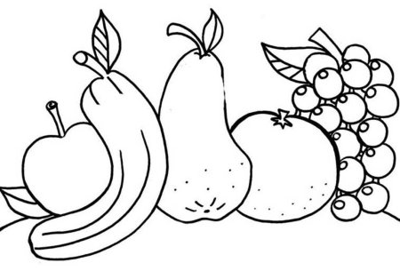 Шаблоны фруктов для аппликации