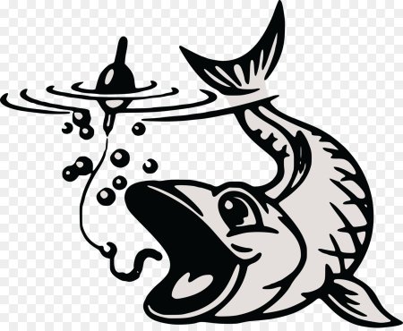 Трафареты рыб и рыбаков