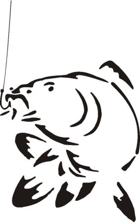 Трафарет рыбы