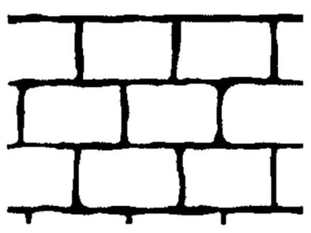 Трафарет кирпичики