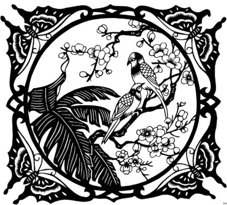 Растительный орнамент для выжигания по дереву