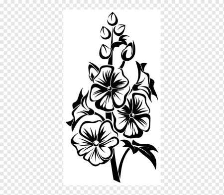 Мальва цветок вектор