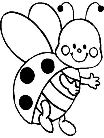 Божья коровка раскраска