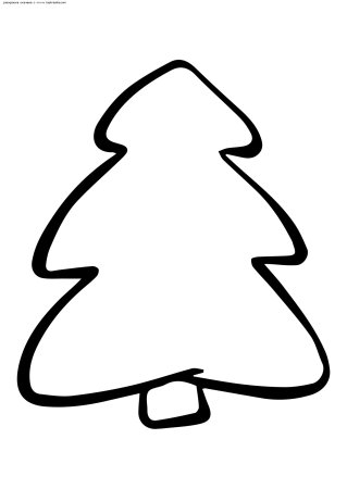 Елка раскраска