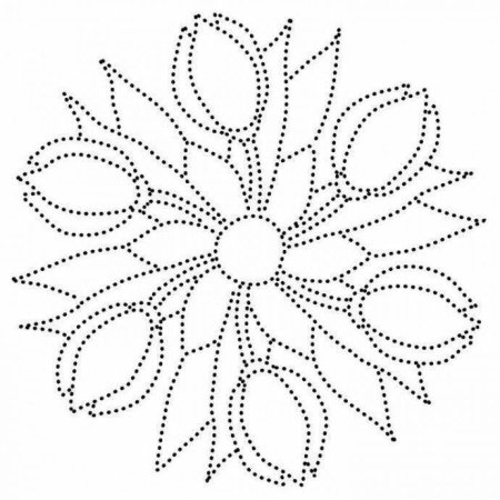 Точечная роспись трафареты