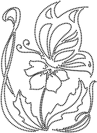 Трафареты для точечной росписи контурами