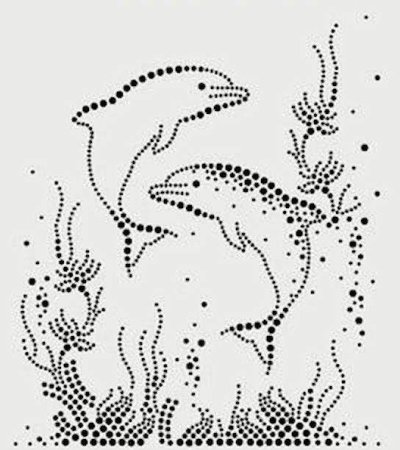 Точечная роспись по стеклу трафареты