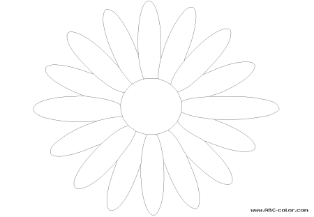 Ромашка шаблон