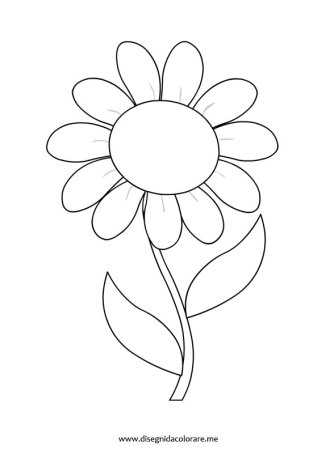 Трафарет ромашки для аппликации