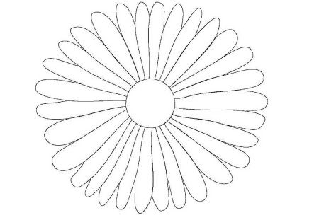 Ромашка шаблон