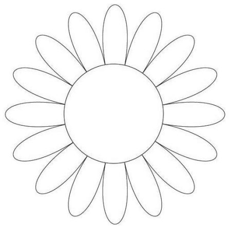 Ромашка шаблон