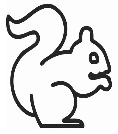 Трафареты белок для вырезания