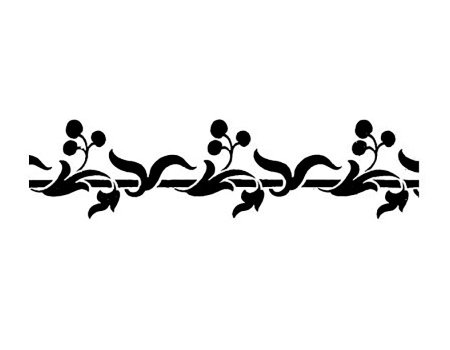 Узоры для трафарета бордюров