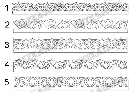 Трафарет рамка бордюр