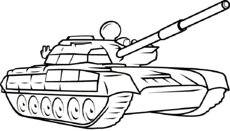 Раскраска танки т-34 для детей